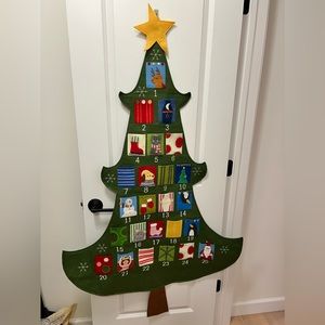 Pottery Barn Kids felt wall advent calendar